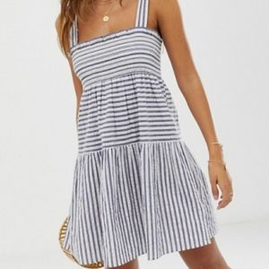 ASOS Design Mini Cotton Stripe Sundress